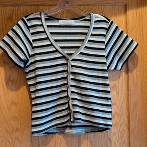 Known Supply Short Sleeve Cardi Shirt